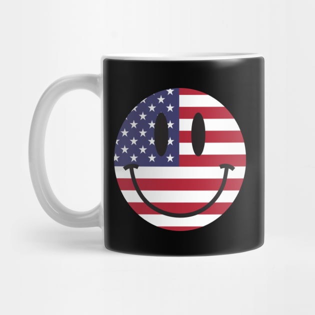 US Flag Smiley Face by ACGraphics